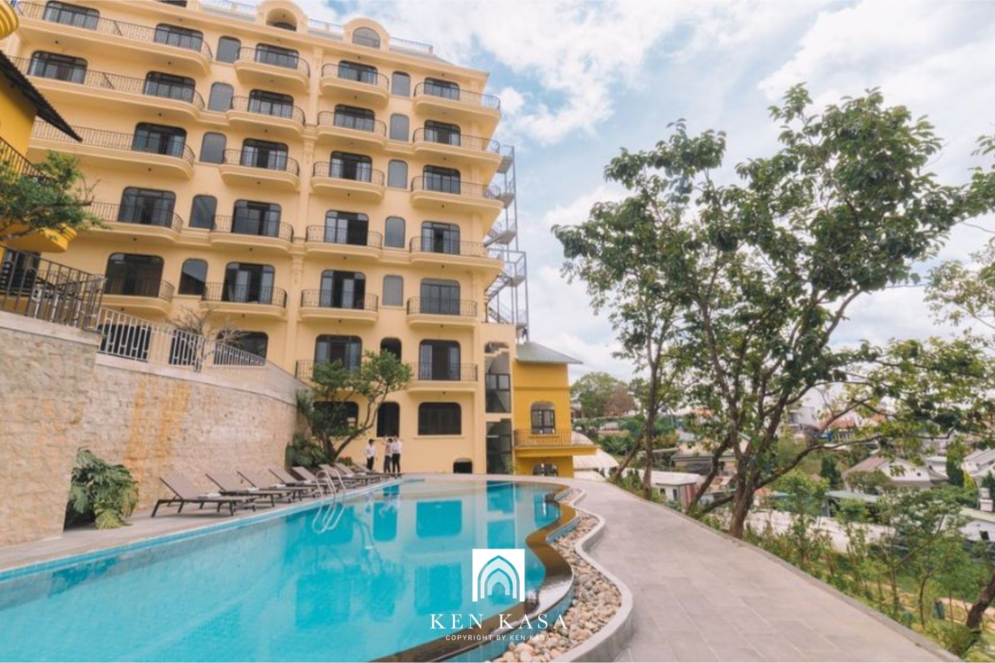 Thiết kể hồ bơi cho khách sạn boutique